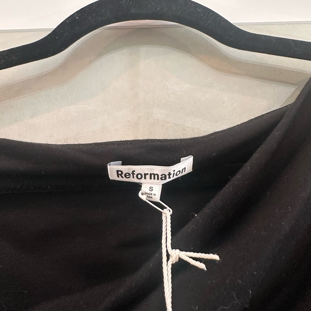 Reformation Cello Knit Top Black - Size S